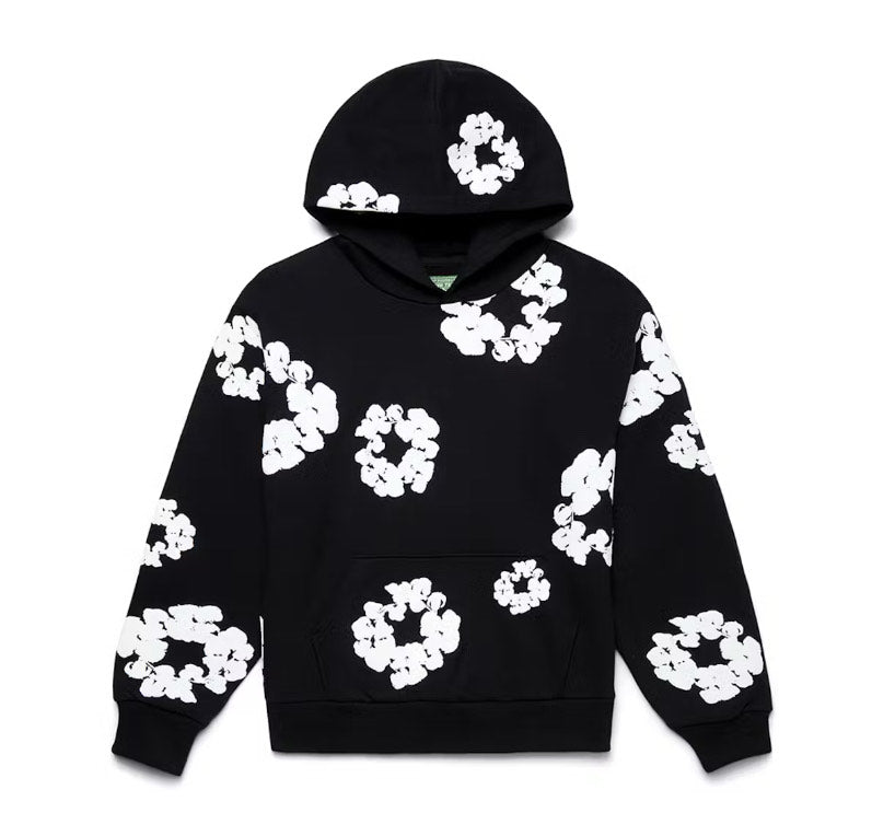 Black and white original cotton 1:1 Denim Taars Hoodie