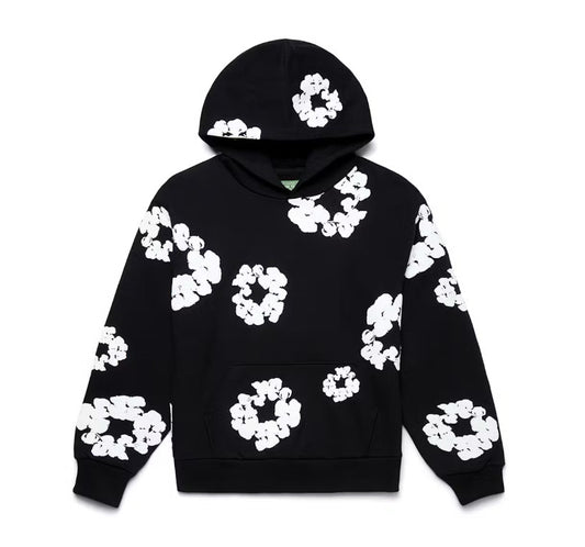 Black and white original cotton 1:1 Denim Taars Hoodie